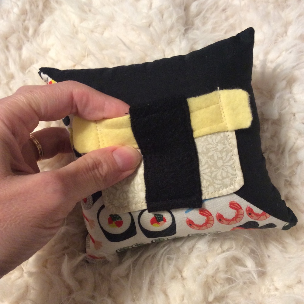 Handmade Tamago Egg nigiri Sushi Tooth Fairy pillow unisex girl boy